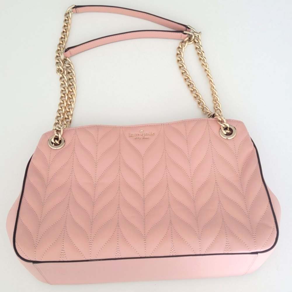 Kate Spade Pink Briar Lane Medium Quilted Leather Shoulder Bag